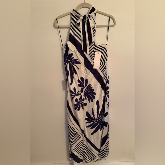 Nordstrom CIEBON Brynlee Halter Dress NWT Sold Out! Farm Rio Vibes 😍😍 - Picture 14 of 15